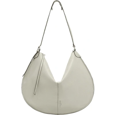 Afbeelding van LIEBESKIND BERLIN Leren Schoudertas Heavy Pebble Naomi Hobo Titan Grijs