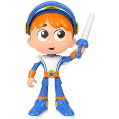 Afbeelding van Fisher Price Gus Le Chevalier Minus sprekende figuur, 20 cm, Franse versie, met zinnen, geluid en licht, geïnspireerd op de animatieserie, kinderspeelgoed, HGK36