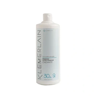 Afbeelding van K KLEMERLAIN Zuurstofhoudende haarcrème, ultra romige haaroxidatiemiddel, permanente haarkleuring, veganistisch, 1000 ml (30 vluchten, 9%)