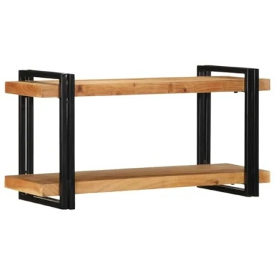 Afbeelding van vidaXL Wandschap 90x33x45 cm massief acaciahout