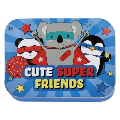 Afbeelding van Cute Super Friends Pleisters voor Kinderen Pleisterblikje 24 stuks