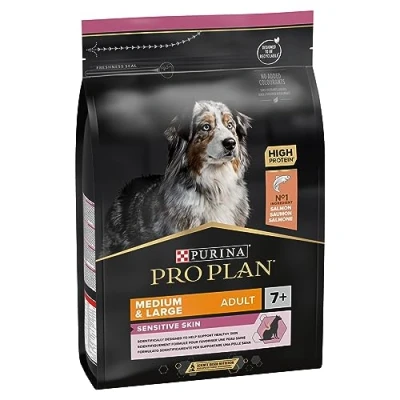 Afbeelding van PROPLAN Adult 7+ Sensitive Skin Zalm M/L 4 x 3 kg