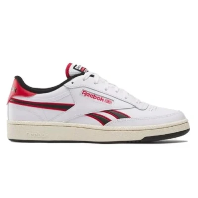 Afbeelding van Reebok Classic CLUB C Revenge Unisex Sneakers laag, Maat: 36, White/vector red/black Leer en imitatieleer