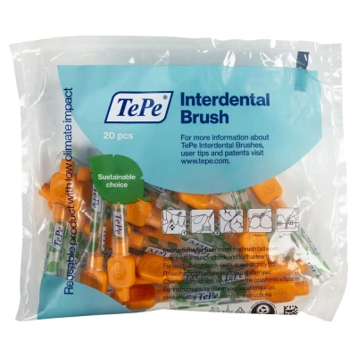 Afbeelding van TePe Interdentale Ragers Original Oranje ISO maat 1 0,45 mm (20 stuks)