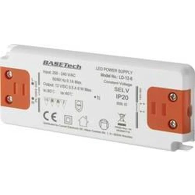 Afbeelding van Basetech LD 12 6 LED transformator Constante spanning W 0.5 A Geschikt voor meubels, Overspanning, Montage op ontvlambare oppervlakken 1 stuk(s)