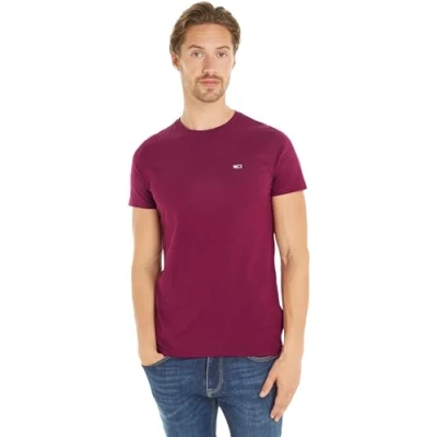 Image de Tommy Jeans T shirt S/S pour homme, Violet (Valley Grape), XXS