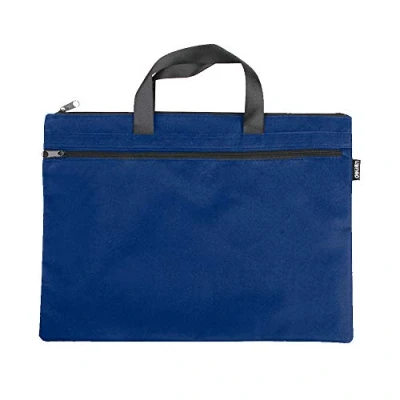 Afbeelding van EQLEF Case aktetas Office Rits Draagbare Kit Heren Handdoekbestand / 1 stuk (blauw), Blauw,
