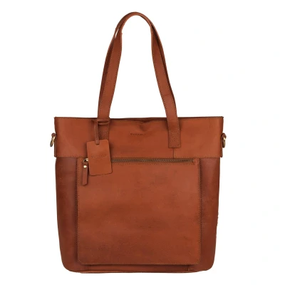Afbeelding van Burkely Vintage Jade Laptopshopper 14&quot; cognac