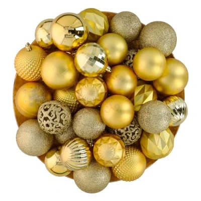 Afbeelding van Kerstballen Goud 60 stuks