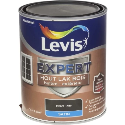Afbeelding van Levis Expert lak buiten zijdeglans 1l zwart