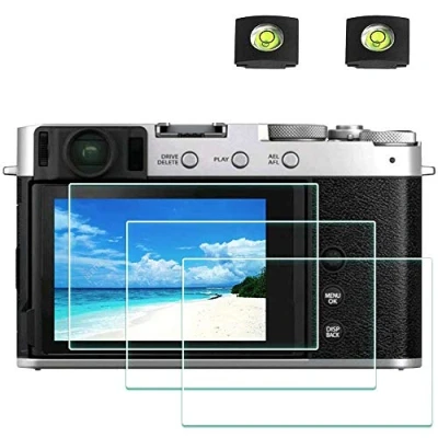 Afbeelding van ULBTER X E4 3 Fujifilm X100VI X100V Fuji XE4 en Hot Shoe klomp, 0,3 mm, hardheid 9H, krasbestendig, anti vingerafdruk, bubbels