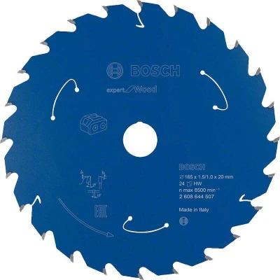 Afbeelding van Bosch Cirkelzaagblad Accu Expert Hout 165 x 20 1,5 mm 24 Tands
