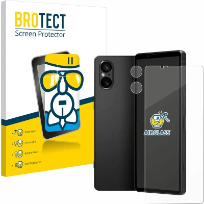 Afbeelding van BROTECT Screenprotector voor Sony Xperia 5 V (Voor+Camera) Folie Beschermfolie Beschermglas transparant