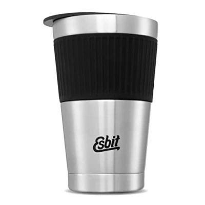 Afbeelding van Esbit Sculptor Thermosbeker 550ml Mat Zilver Drinkdeksel RVS