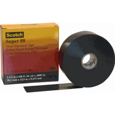 Afbeelding van Scotch SUPER88 38X33 Isolatietape Zwart (l x b) 33 m 38 mm 1 stuk(s)