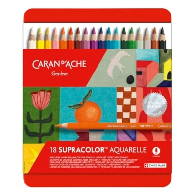 Afbeelding van Caran d&#039;Ache Etui met 18 kleuren Supracolor™ Aquarel Special Edition/Ref 3888.418