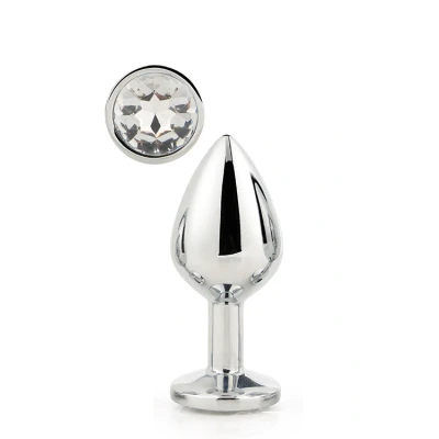 Afbeelding van Zilveren Buttplug Gleaming L