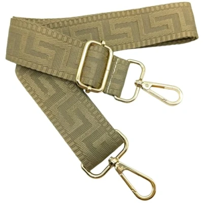 Afbeelding van Bandoulière réglable colorée pour sacs femme kaki, 80 130 cm, sangle de sac avec or mousqueton, durable à bandoulière, guitare, modernes, accessoires, 3,8 1305
