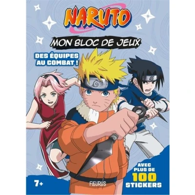 Image de Mon bloc de jeux Naruto (+ stickers) Des équipes au combat !