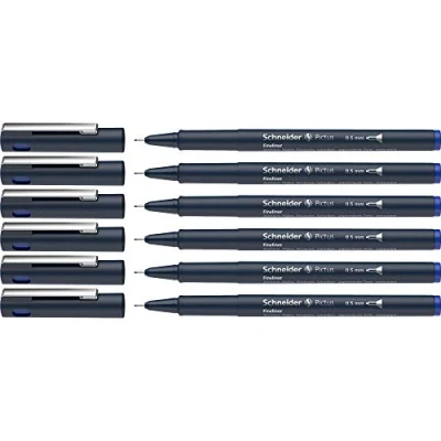 Afbeelding van Schneider Pictus Fineliner, 0,5 mm, blauw, 6 stuks
