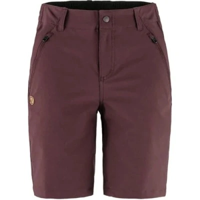 Afbeelding van Fjällräven Abisko Trail Stretch Short Dames Port 42 Rood Wandelbroek