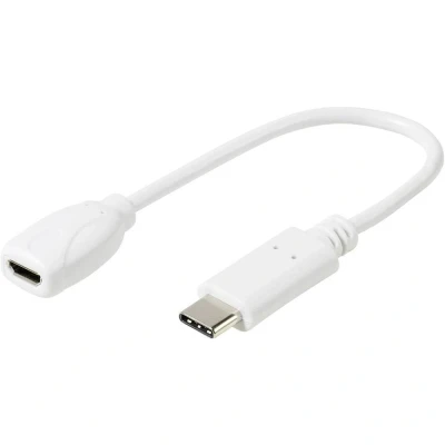 Afbeelding van Vivanco Mobiele telefoon Adapter [1x Micro USB bus 1x C 2.0 stekker] DCAVVUSBCMB02W 20.00 cm