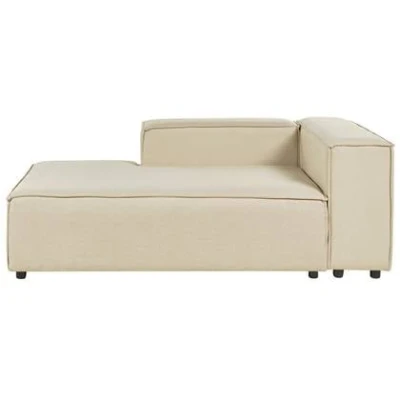 Afbeelding van APRICA Chaise longue Beige Rechterzijde Linnen