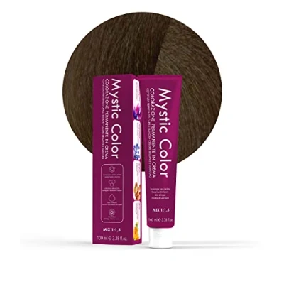 Afbeelding van Capello point Mystic Color haarkleur permanente kleurcrème met arganolie en calendula langdurige lichte tabakkleur bruin Chà¢taigne 5,8 100 ml