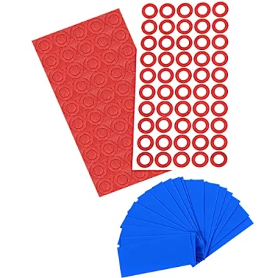 Afbeelding van ISOLATECH 50 stuks. Krimpkous van pvc, in stukken 72 mm, blauw, zonder lijm, platte maat 30 mm (diameter 19,1 mm) 2:1 en batterijisolatoren voor 18650 batterijen registratie