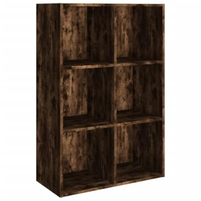 Afbeelding van vidaXL Boekenkast/dressoir gerookte eik 66x30x98 cm bewerkt hout