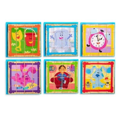 Afbeelding van Blues Clues &amp; You Wooden Cube Puzzle 16 Pieces