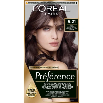 Afbeelding van L&#039;Oréal Paris Préférence Classic Koel Lichtbruin 5.21 Permanente Haarkleuring