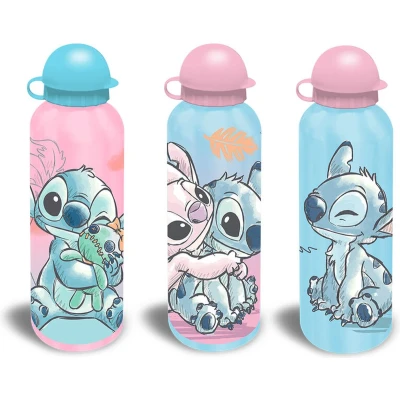 Afbeelding van Disney Lilo &amp; Stitch Drinkfles Drinkbeker 500 Ml. 1 Stuks Schoolbeker Aluminium