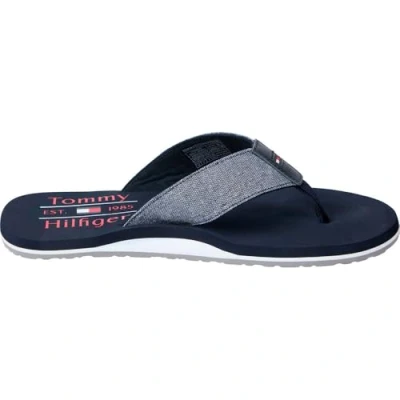 Afbeelding van TOMMY HILFIGER Chambray Beach Sandal teenslippers voor heren, Woestijn hemelsblauw, 41 EU