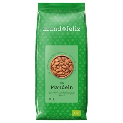 Afbeelding van Mundo Feliz 2 x 500 g bio amandeltzakjes