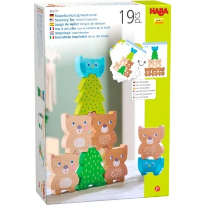 Afbeelding van HABA Stapelspielzeug Waldfreunde Houten speelgoed voor kinderen, Maat: One Size, Multicoloured