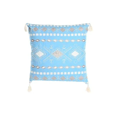 Afbeelding van Kussen DKD Home Decor Blauw Polyester Katoen Wit (60 x 20 60 cm)