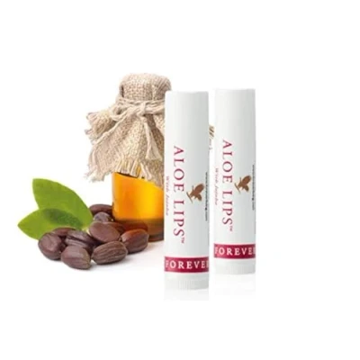Afbeelding van ALOE LIPS 2 stuks aloë vera lippenstift met 28% pure gel Forever Living FLP origineel
