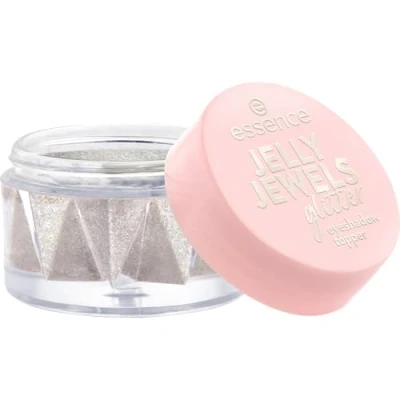Afbeelding van essence JELLY JEWELS Glitter oogschaduw nr. 01 goud onmiddellijk resultaat intens veganistisch zonder microplasticdeeltjes nanodeeltjes parfum 1 verpakking (4,2