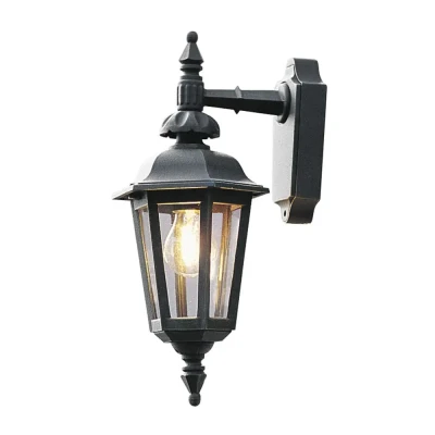 Afbeelding van Konstsmide Pallas Down 519 750 Buitenlamp (wand) Spaarlamp, LED E27 60 W Zwart