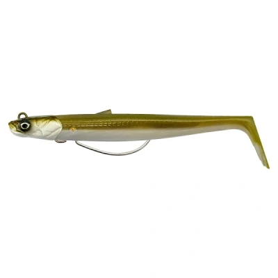 Afbeelding van Savage Gear Sandeel V2 Weedless Khaki 13cm (31g) (2+1) Shad