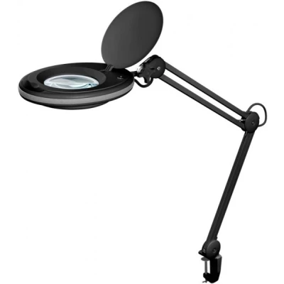 Afbeelding van Goobay LED opzetloeplamp 8 W, zwart 650 lm, 127 mm glazen lens, 1,75x vergroting, 3 dioptrieën