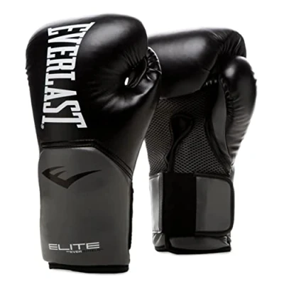 Afbeelding van Everlast Pro Style Elite Bokshandschoenen 10 oz Zwart / Grijs
