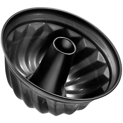 Afbeelding van Zenker Tulbandvorm Ø 22 cm PURE, stabiele cakevorm met coating, voor sappige tulband, ronde vorm antiaanbaklaag (kleur: zwart) Hoeveelheid: 1 stuk