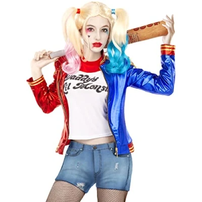 Afbeelding van FUNIDELIA Harley Quinn Kostuum set Suicide Squad Maat: S
