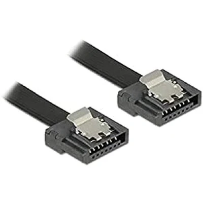 Afbeelding van 1 m Delock Kabel SATA FLEXI 6 Gb/s 100 cm schwarz Metall