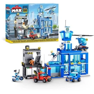 Image de Set de construction Police Station Construis Le Quartier Général avec Prison et Véhicules 889 pièces