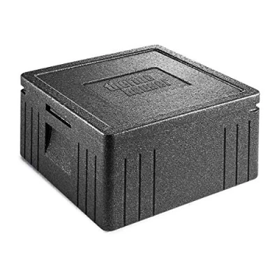 Image de thermohauser Eco Line Boîte isotherme en polypropylène expansé Pour pizza Avec couvercle Volume 21,5 l 41 x 23,5 cm service de livraison