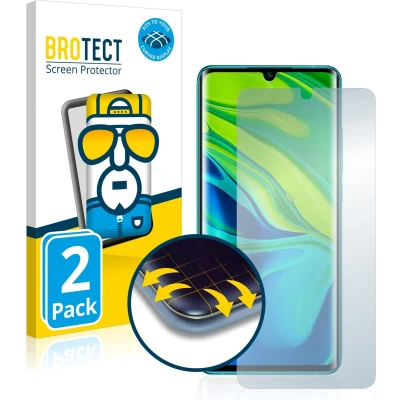 Afbeelding van BROTECT Screenprotector voor Xiaomi Mi Note 10 / Pro Folie Beschermfolie transparant volledig dekking (2 Stuks)