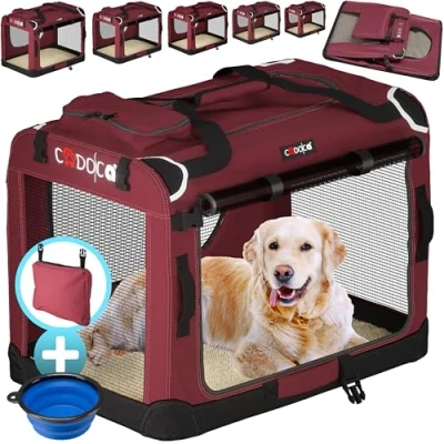 Afbeelding van Cadoca Honden &amp; Katten Reismand XXXL 101x68x65cm Donker Rood